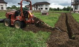 Копка траншей для водопровода в Курске: цена за метр от 920 руб.